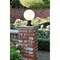 Z-Lite Laurent Outdoor Pier Mounted Fixture, 1-Light, 12 In.W x 17.75 In.H, Black/Opal 597PHB-553PM-BK - alternate 6